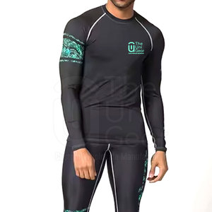 Camiseta Deportiva de Compresión de Manga Larga para Hombre, Diseño 2025, Logotipo Personalizado, Spandex/Poliéster, Secado Rápido, Transpirable, Protección UV - Product Image 4