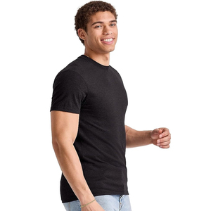 Camiseta de Hombre de Alta Calidad, Más Vendida, de Algodón, Tejida, Personalizada, con Patrón Sólido, Secado Rápido, Transpirable, Manga Corta, al por Mayor - Product Image 4