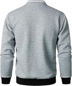 Vente en gros sur mesure Veste professionnelle unisexe Boomletcorp Versity Veste avec broderie sur le devant Veste de baseball Versity à capuche Tissu en laine - Product Image 4