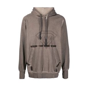 เสื้อฮู้ดดี้สตรีทแวร์แบบมีโลโก้สั่งทำพิเศษ ล้างสีแบบแอซิด ผ้าหนา ไม่มีเชือก ทรงโอเวอร์ไซส์ สีสันโดดเด่นไม่ซ้ำใคร - Product Image 1