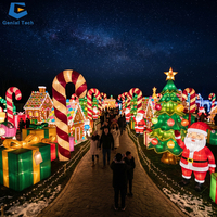 Schlüsselfertiges Weihnachtsbeleuchtungsprojekt: Verzauberte Pilzlaternen-Erlebniswelt für Themenparks und Lichtfeste – Globale Installation