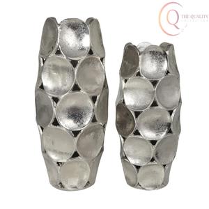 Elegant Metal Tabletop <b>Decorative</b> <b>Vase</b> for Homes and Offices, Ideal for Enhancing Table Décor and Interior Styling - Product Image 1