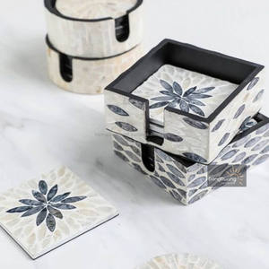 Posavasos de Ratán con Madreperla Hechos a Mano, Ecológicos, Decoración para el Hogar, Vajilla de Vietnam, Venta al Por Mayor - Product Image 6