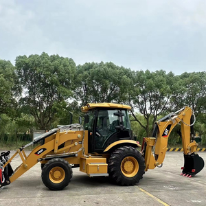 Chargeuse-pelleteuse à prix d'usine, vente chaude, moteur diesel 4x4, chargeuse de chantier multifonction avec godet avant et pelle arrière - Product Image 1
