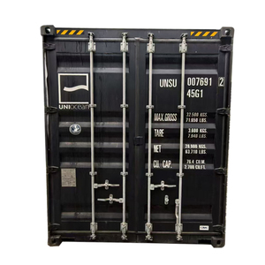 Conteneur maritime CIMIC d'occasion pas cher, ISO 40 pieds High-cube, noir, sec, capacité de 67,4 pieds cubes, à vendre dans tous les ports - Product Image 2