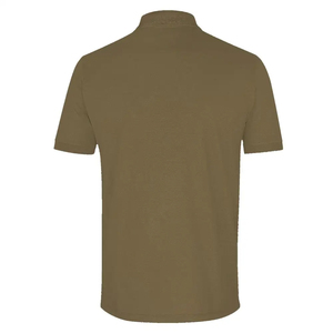 เสื้อโปโลสำหรับผู้ชายเสื้อโปโลแขนสั้นผ้าคอตตอน100% พิมพ์โลโก้กำหนดเองไม่ยับแข็งเสื้อยืดเปล่า - Product Image 5