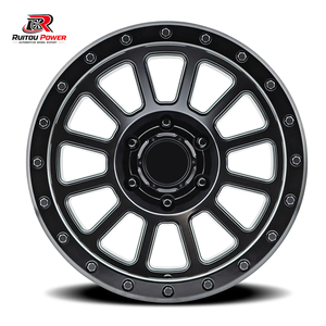 Rines Forjados Todoterreno con Diseño Cóncavo Profundo en Negro Satinado para SUV y Camionetas, de 17-22 Pulgadas, 6x127 6x139.7 - Product Image 3