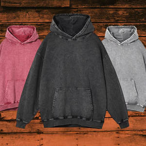 Sweat à capuche pour homme Hip Hop prix vente en gros Sweat à capuche vieilli lourd Design Acid Wash Sweat à capuche avec logo de marque personnalisé pour homme - Product Image 3