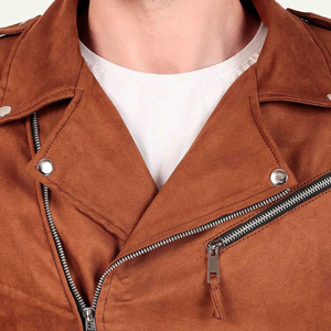Veste en cuir pour homme de haute qualité, personnalisable avec logo imprimé sur le devant, coupe-vent, imperméable, nouveau design, durable, idéale pour l'hiver. - Product Image 2