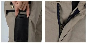 Pantalon cargo d'hiver pour homme en toile tendance, écologique, respirant, doublure en polaire, multi-poches à rabat, ample, décontracté, pour le travail en extérieur - Product Image 5