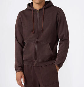 Sudadera con Capucha de Forro Polar Personalizada para Hombre, Cierre Completo, Corte Regular, Impermeable, Cortavientos, Impresión Digital para Invierno - Product Image 1