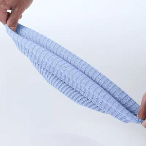 Gorro de punto de piel de conejo cálido para mujer, de doble capa lana gruesa, suave, acogedor, informal, protección para los oídos, envoltura para la cabeza de invierno a la moda - Product Image 3