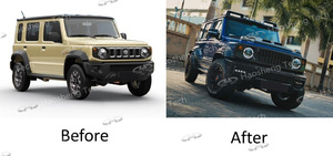 Bodykit <span class=keywords><strong>Precio</strong></span> de fábrica Facelift Body Kit para <span class=keywords><strong>JIMNY</strong></span> JB74 en G63 MINI Style 2018-2024 XL 5 accesorios de puerta - Product Image 3
