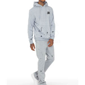 ชุดวอร์มกางเกงบานลายสีพื้นสำหรับผู้ชายเสื้อผ้าฤดูหนาวแบบแห้งเร็วระบายอากาศได้ดีและเป็นมิตรกับสิ่งแวดล้อม - Product Image 4