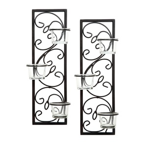 Hot Selling Custom Design Iron Metal <b>Lighting</b> Indoor <b>Wall</b> Mounted Candle <b>Sconce</b> Wedding Decoration Metal Candle Holder - Product Image 4