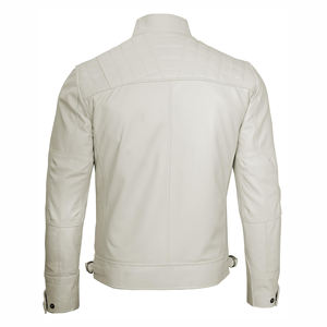 Veste de moto en cuir véritable pour hommes avec armure respirante et coupe-vent d'hiver noir de qualité supérieure vente en gros - Product Image 3