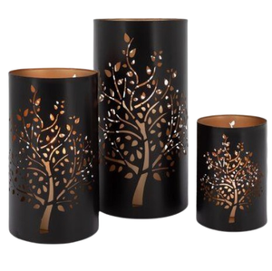 ที่วางเทียนแกะสลักรูปต้นไม้ทำจากโลหะชิ้นกลางโต๊ะสำหรับงานแต่งงานงานวันเกิดเทียนทีไลท์ - Product Image 6