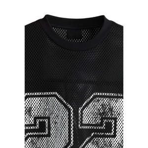Quick Dry Mesh Football Jersey <b>Men</b> Oversized Cropped Fit Boxy T Shirts Printed Design Mesh <b>Crop</b> American Football Jersey - Product Image 4