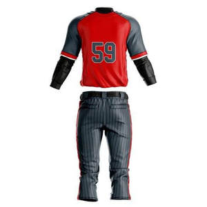 Uniformes de béisbol profesionales de buena calidad, hecho a medida, 100% poliéster, uniforme de béisbol sublimado, conjunto completo de Jersey - Product Image 2
