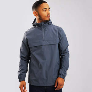 แจ็กเก็ตผ้าไนลอน/ผ้าโพลีเอสเตอร์สีสำหรับผู้ชายโลโก้ตามสั่ง - Product Image 1