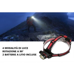 Torcia a LED ricaricabile, zoomabile regolabile, lampada frontale impermeabile, campeggio tattico, auto sportive e motocicli/luci - Product Image 2