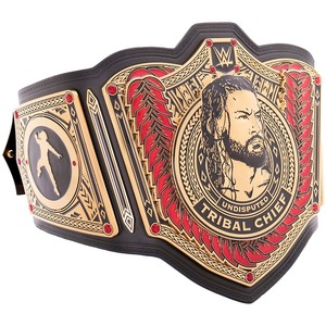 2025 Roman Reign Undisputed Tribal Chief World Heavyweight Championship Title Belt avec boucle en acier Plaques d'or 4MM Heavy Duty - Product Image 3
