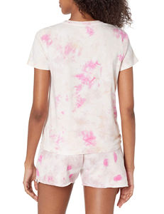 Venta al por mayor de camisetas de algodón para Mujer | Tops lisos de manga corta con cuello redondo para Mujer | Cómodas Camisetas básicas informales de verano con cuello redondo - Product Image 3