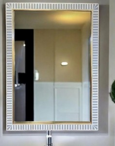 กระจกติดผนังลายกระดูกฝังลาย งานแฮนด์เมด ของตกแต่งบ้าน - Product Image 2