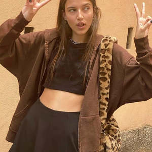 Sudaderas con Capucha y Cremallera para Mujer, de Algodón Grueso para Invierno, Antibolitas y Transpirables - Product Image 4