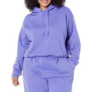 Sudaderas con Capucha Extra Grandes Personalizadas de Alta Calidad para Mujer, Sudaderas de Algodón Lisas, Estilo Urbano, Sudaderas Cortas Transpirables - Product Image 1