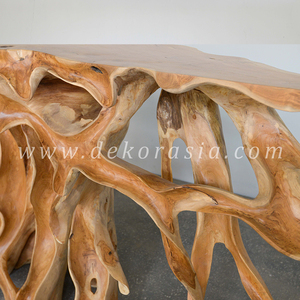 Bàn Điều Khiển Gốc Gỗ Tếch Có Chạm Khắc, Bàn Gốc Gỗ Tếch Cho Đồ Nội Thất Phòng Khách, Bàn Điều Khiển Bằng Gỗ - Product Image 3