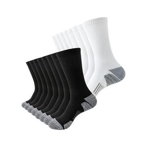 Chaussettes de sport à coussinets maximum, rembourrage en peluche pour le pied, coton, nylon, élasthanne pour l'absorption des chocs lors d'entraînements de haute intensité - Product Image 1