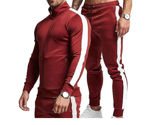 Ensemble de survêtement pour homme, 2 pièces, fermeture éclair intégrale, tenue de sport, sweat-shirt et pantalon de jogging - Product Image 4