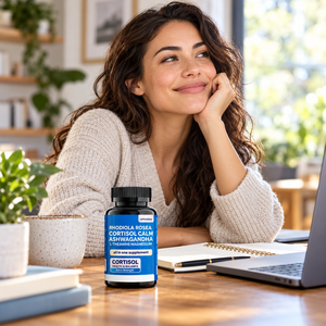 Capsules de Rhodiola Rosea et Ashwagandha à Marque Blanche OEM avec L-Théanine et Magnésium – Complément Herbal Apaisant et Anti-Stress - Product Image 4