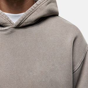 Survêtement pour homme en coton 100% de poids moyen, coupe régulière, surdimensionné, pantalon de survêtement ample, sweat à capuche, 2 pièces, vente chaude pour l'hiver - Product Image 5