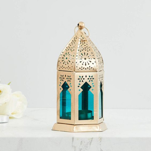 Customized Shape Moroccan Style <b>Gold</b> <b>Lantern</b> Exclusive Quality Metal Cutout Candle Lamp for Home Decoration Competitive Price - Product Image 4