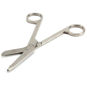 El mejor proveedor Tijeras de vendaje con acabado plateado Producto más nuevo Acero inoxidable 18cm Uso en tijeras de vendaje quirúrgico de hospital - Product Image 1