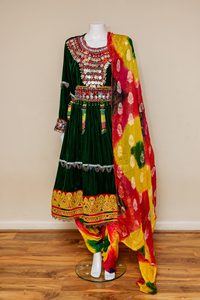Pakistanaise afghane belle soie Salwar Kameez nouvelle robe longue tendance pour l'été arrivant pour Eid Pakistan Made WS - Product Image 6