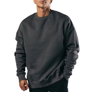 Sudadera con Capucha Vintage para Hombre, para Gimnasio, Otoño e Invierno, 100% Algodón, Felpa, Secado Rápido, Transpirable, Estilo Urbano, Color Gris Oscuro - Product Image 1