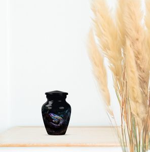 Urna funeraria con diseño de serpiente, recuerdo conmemorativo para cenizas humanas, urna de cremación de bebé, urna funeraria de bosque, soporte para cenizas marrones, tamaño personalizado - Product Image 3