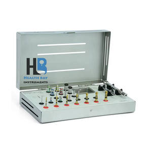 Health Bay Instruments Kit de perceuses chirurgicales dentaires en acier inoxydable Pilotes hexagonaux à couple universel pour outils d'implant - Product Image 3