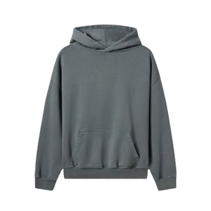 Sweats à capuche surdimensionnés unisexe de haute qualité pour hommes sweats en coton personnalisés Logo brodé personnalisable poids lourd vierge - Product Image 1