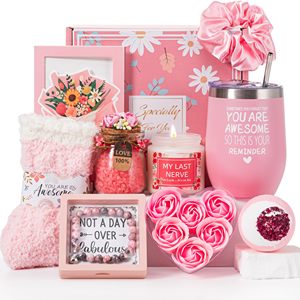 Exquisito Kit de Lujo de Acero Inoxidable para Mujer, Paquete Premium de Autocuidado, Sal de Baño, Impresión UV, Regalo Único para el Día de San Valentín - Product Image 1