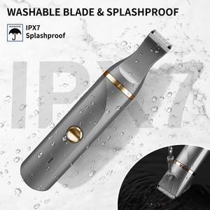 Tondeuse bikini rechargeable pour femme, rasoir indolore pour poils pubiens avec tête de coupe en céramique remplaçable - Product Image 3