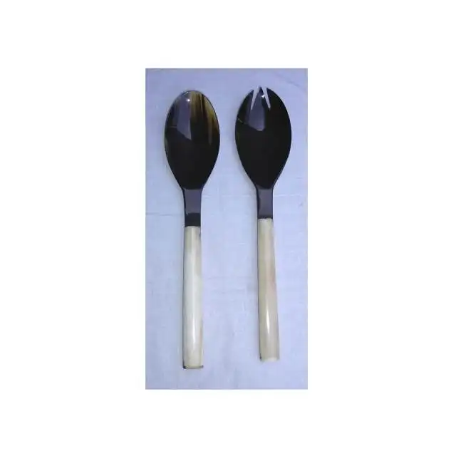 White color resin handle spoon fork cutlery set decorative cutlery kitchen set flatware sets