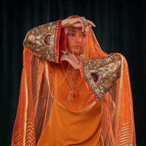 Diseñador de las mujeres multicolor pesado bordado de seda Lehenga Choli indio pakistaní estilo vestido de novia ropa de fiesta al por mayor 0100 - Product Image 4