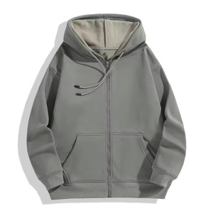 Algodón mezclado nuevo 2025 personalizado al por mayor algodón orgánico Unisex liso Streetwear hombres alta calidad invierno Sudadera con capucha para hombres - Product Image 1