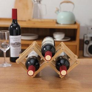 ชั้นวางไวน์ไม้3ขวดเฟอร์นิเจอร์ในบ้านหรูหราและมีสไตล์ - Product Image 6