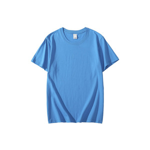 Vente en gros de t-shirts à manches courtes avec impression de logo personnalisée pour hommes vêtements de travail grande taille T-shirt unisexe uni - Product Image 2