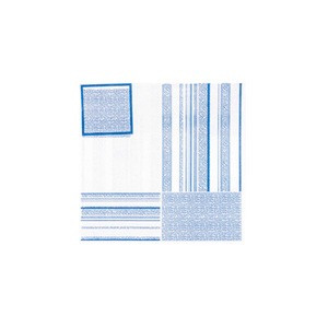 Tovaglioli Blu 40x40cm con Stampa Campos, Bambutex Naturale, 600 Pezzi, B2B - Product Image 1